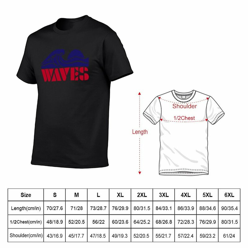 Camiseta con estampado de olas para hombre, camisa de entrenamiento con estampado de animales, nueva edición