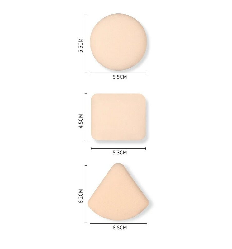 4/3 pçs macio bonito maquiagem conjunto de sopro seco molhado útil cosméticos puff esponja almofada sopro para pó solto pó maquiagem ferramenta atacado