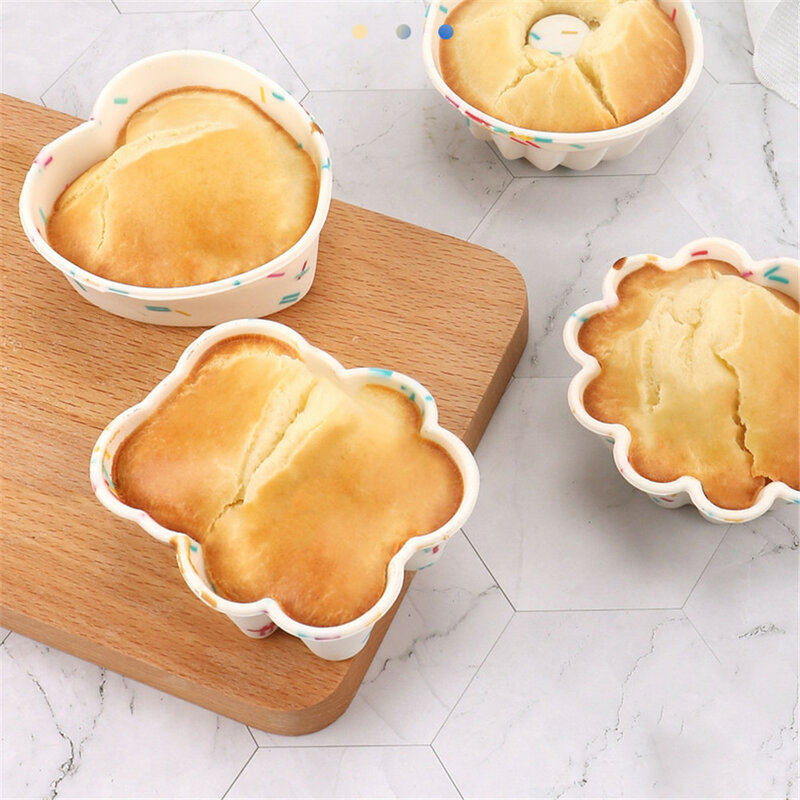 Criativo cupcake molde em forma redonda diy ferramentas de decoração do bolo muffin cupcake cozimento moldes ferramentas de cozinha acessórios de cozimento