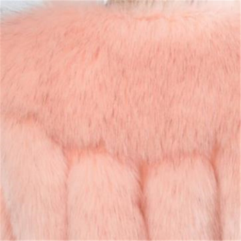 Chaleco de piel sintética para mujer, abrigo grueso y cálido de zorro falso, chaqueta de invierno, gran oferta