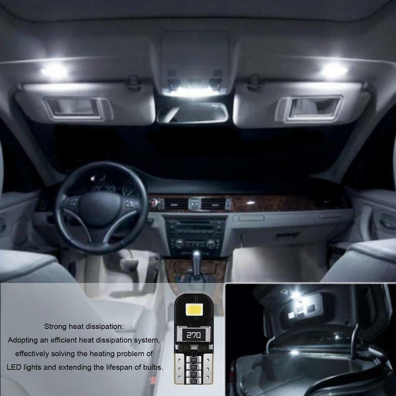 T10 bohlam lampu Wedge LED mobil, bola lampu lebar mobil pendingin kuat tahan besar T10 RGB untuk sepeda motor truk Trailer RV