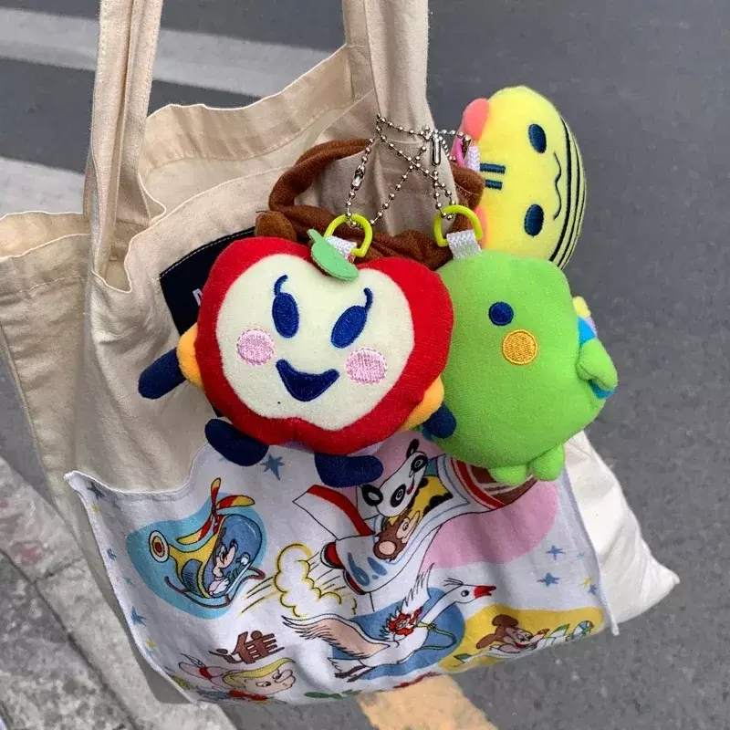 Bandai Tamagotchi funda protectora de felpa Kawaii, llavero de Gofchi Gear, bolsa para mascotas, figura de Anime, llavero lindo, regalo de Juguetes