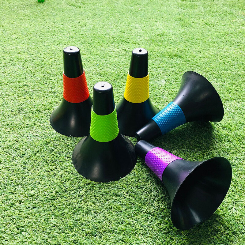 5 pcs Sporting Marker Bucket Exercising Cone Basketball Tennis Ball Practicing Cones Equipment Professional Beginner Accessory