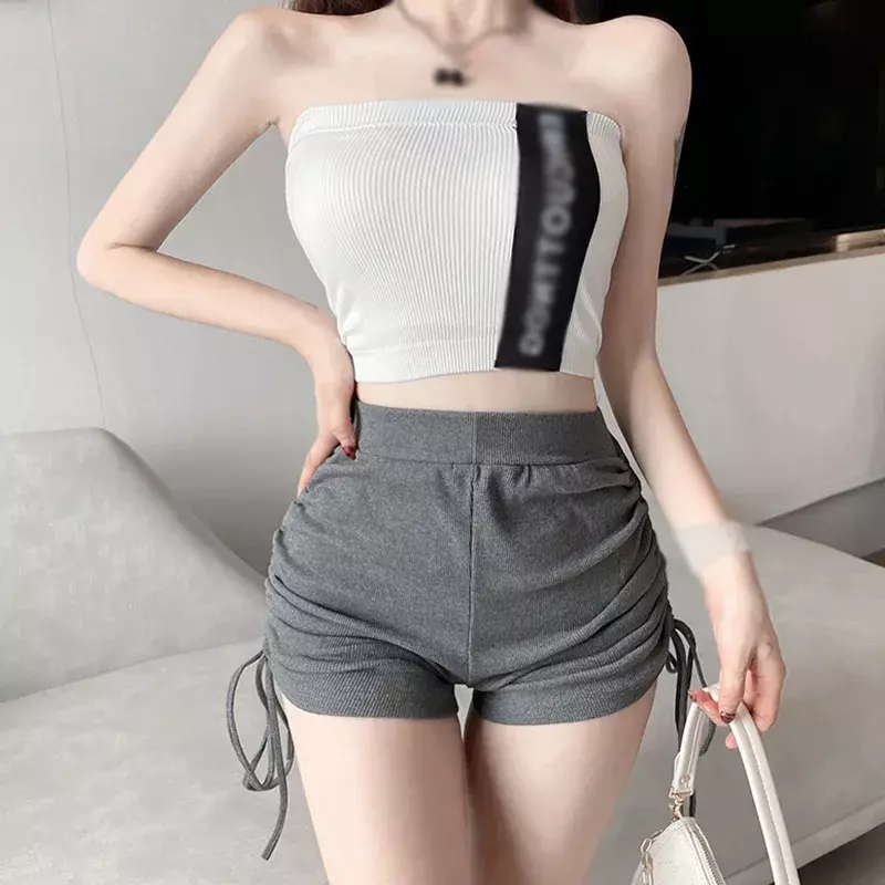 Women Summer High Waist Shorts Tooling Casual Sports Solid Color Fashion Simple Outdoor Sports Shorts  Straight