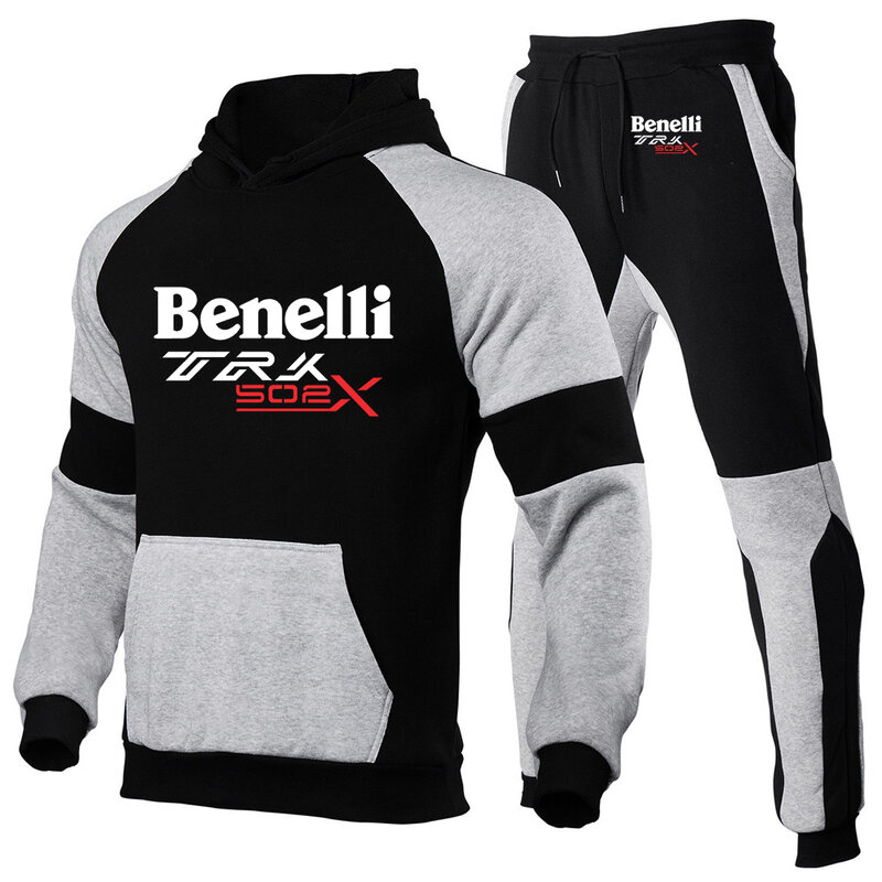 Benelli trk 502x 2022 primavera e no outono agasalho masculino moda hoodies conjuntos de ternos moletom + moletom com capuz