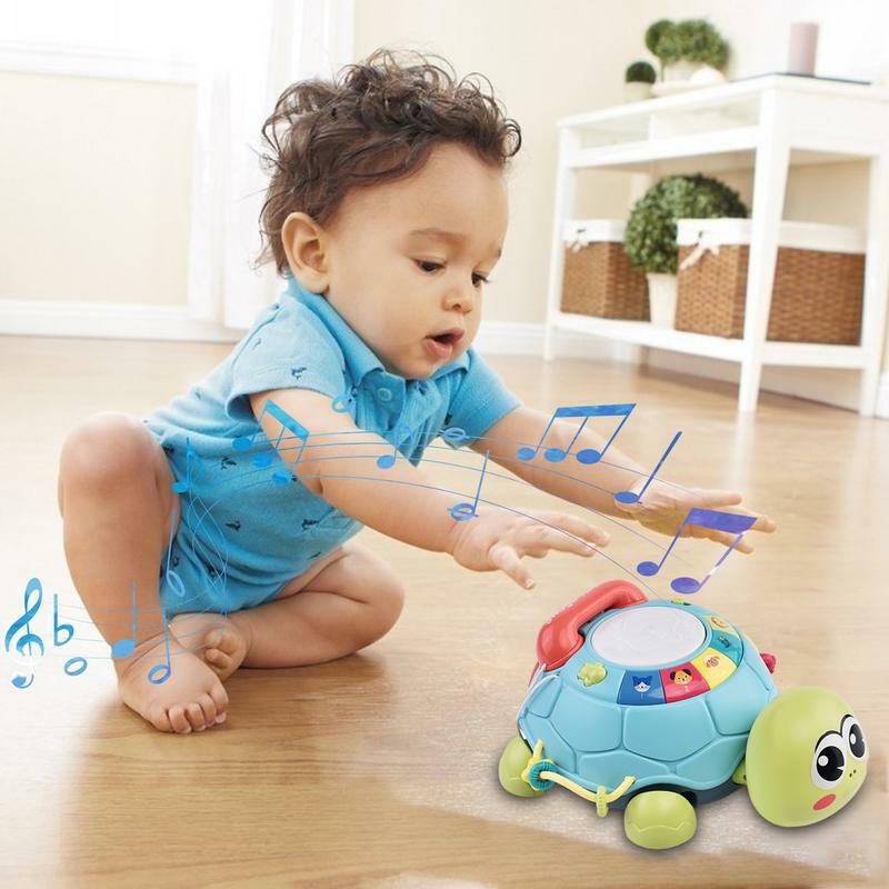 Crawling Toys With Lights Electric Children's Crawling Toy With Lights Round And Smooth Educational Musical Toy For Children's