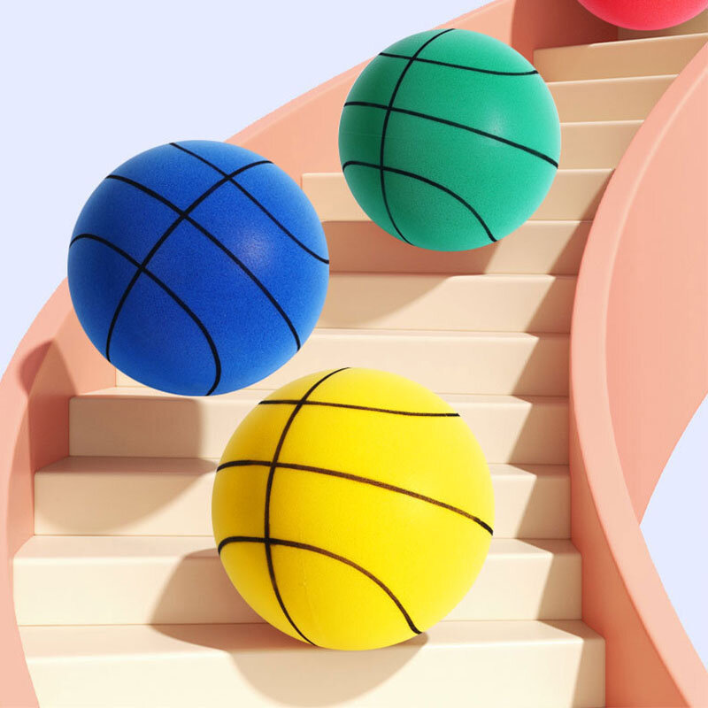Бесшумный баскетбольный мяч для помещений бесшумный баскетбольный мяч 24 см № 3/5/7 мягкий пенопластовый баскетбольный мяч для детей и взрослых