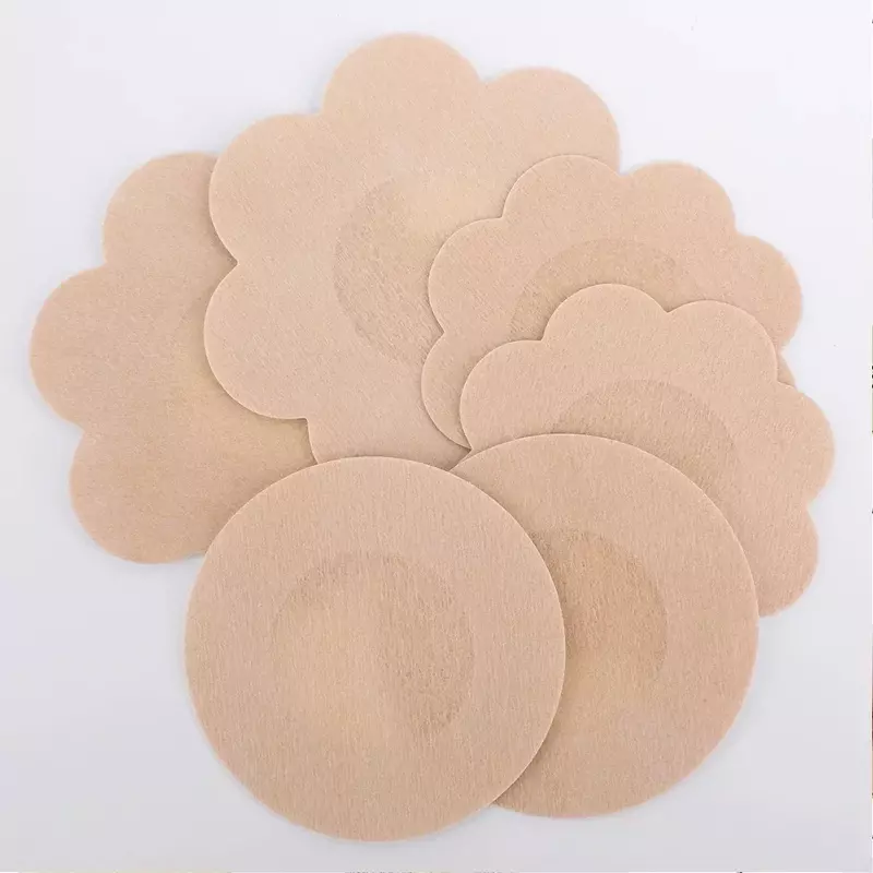 2/100pcs Women's Invisible Nipple Pasties Breast Lift Tape Overlays on Bra Stickers Chest One-off Nipple Covers Pads Accessories