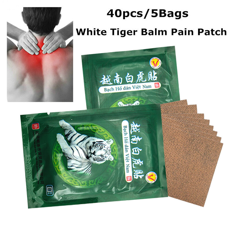 13bags White Tiger Balm  Patch Back Muscle Arthritis Body Herbal  Relieve Patch SKU:YGT-348x13@#SMT1011yjz