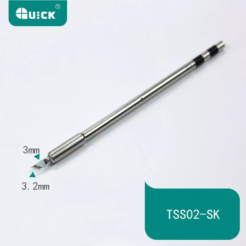 QUICK TS1200A Original Lead Free Solder Iron Tip Handle Welding Pen Tools TSS02 Electric Soldering Iron Head TSS02-3C-J-I-K-SK