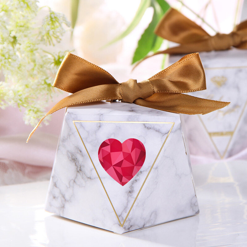 Pegatina de corazón para el Día de San Valentín, sello de embalaje de regalo de cumpleaños, decoración de invitación de fiesta, etiqueta para hornear, Color piezas, 100-500