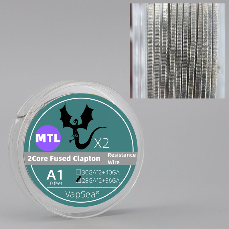DL MTL RDL Fused Clapton Alien Roll Supefine NI80/A1/SS316L Resistances Wire 2.0/2.5/3.0mm BoRo Prebuilt Coil