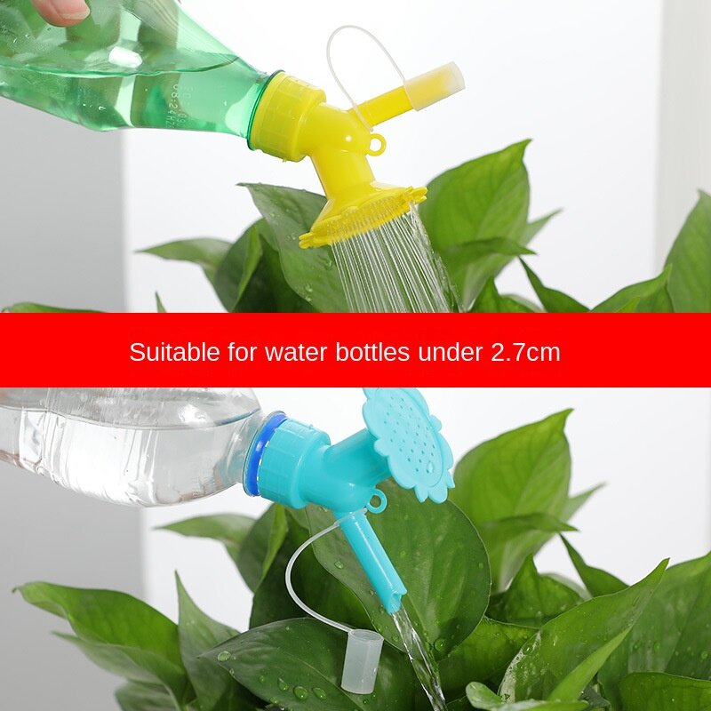 Botol minum mandi berkebun, kepala Sprinkler alat menyiram bunga, cerat panjang multifungsi dapat dilepas 1 buah