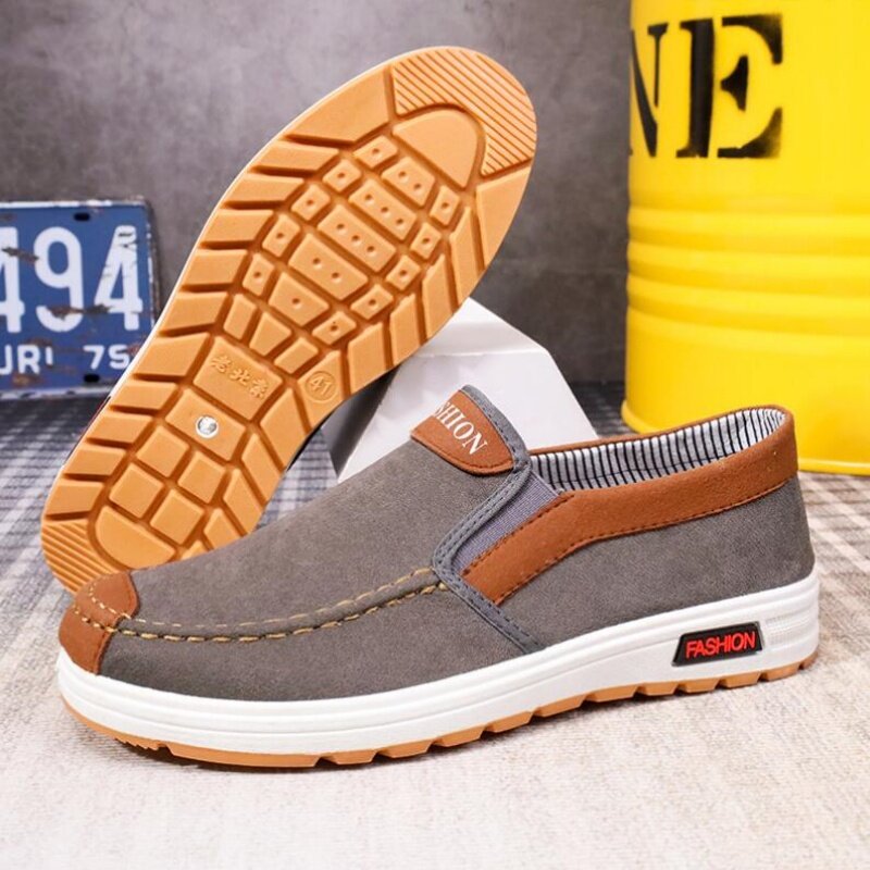 Shoes for Men Plus Size Male Loafers Casual Comfortable Sneakers Slip On leisure Shoes Lightweight Vintage Flats