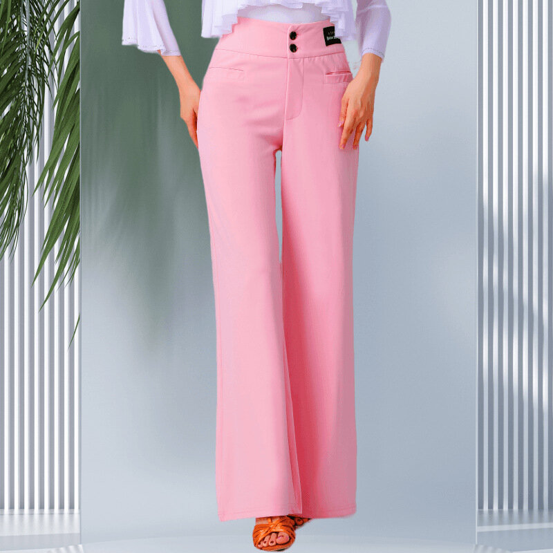 2024 Sexy Solid Color Wide Leg Pants Set For Ladies Bottom Female Overalls High Street Women Pant Casual Wear Clothing Outfits