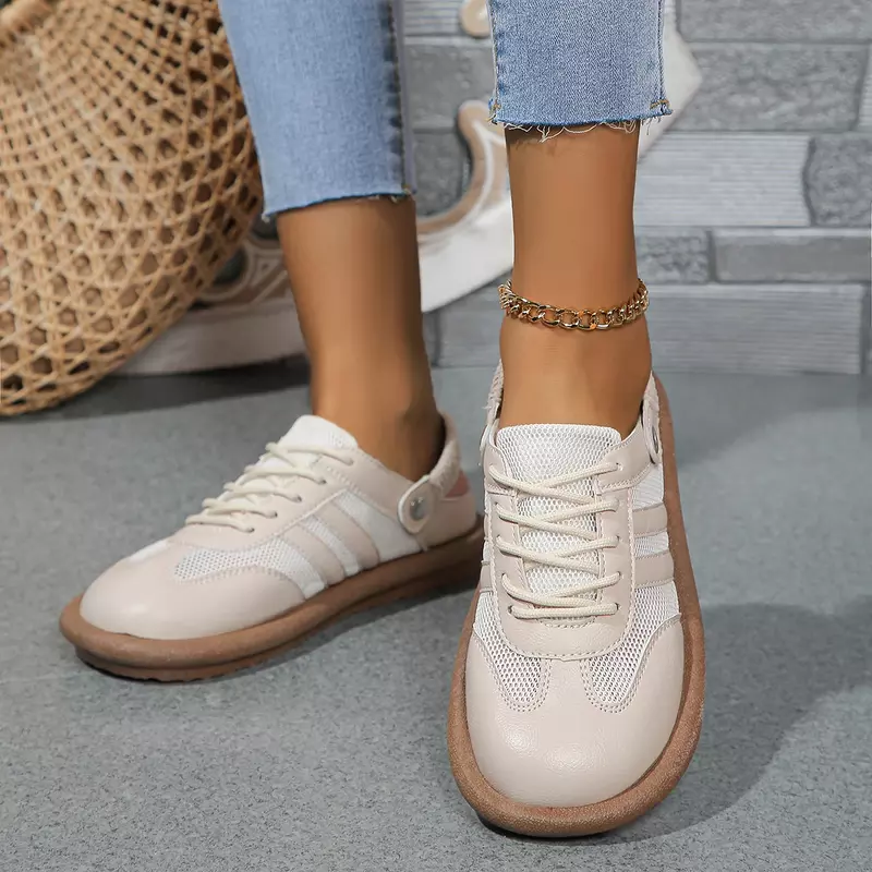 Sepatu wanita musim panas Mesh setengah kasual Sneakers wanita sepatu Platform desainer mewah sandal luar ruangan sepatu wanita Tenis De Mujer