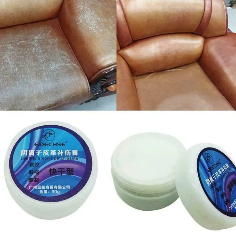 Crema de restauración de cuero multifunción para asiento de sofá, reparación de zapatos, limpiador de crema, abrigos, agujeros, reparación de grietas y rasgaduras