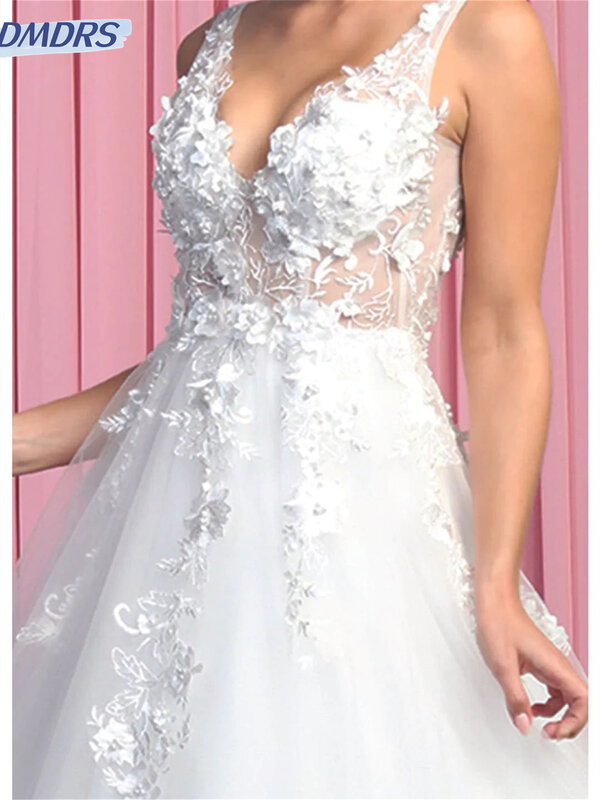 Женское вечернее платье It's yiiya, белое элегантное платье-трапеция с глубоким V-образным вырезом и открытой спиной на лето 2024