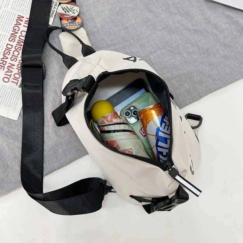 Fashion New Trend Men Chest Bag Casual Running Cycling Mobile Phone Sling Bags Shoulder Cross Bag for Girls- Boys IPad Package