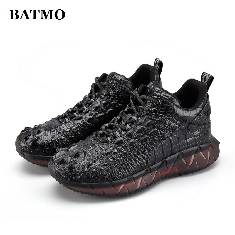 2023 new arrival Crocodile skin causal shoes men,male Genuine leather sneakers 6041