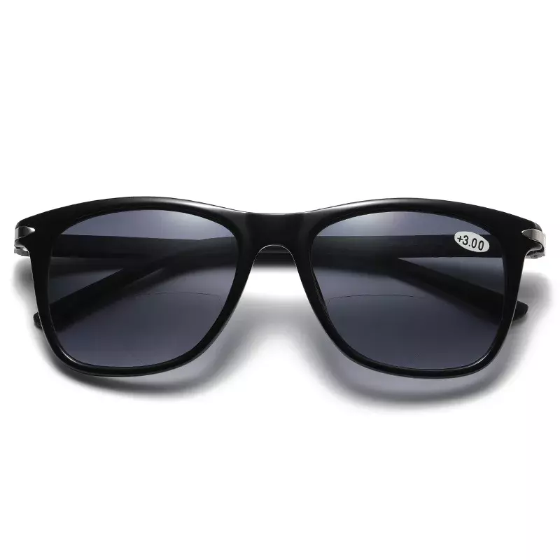 Kacamata baca TR90, Anti-Blue Ray bifokal uniseks ultra-ringan mengemudi olahraga presbiopia kacamata pembaca matahari 1.0-4