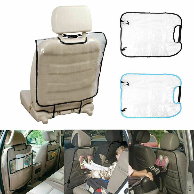 Car Care Seat Protection Backrest Cover Kids Protective Cover Transparent Cleaning Anti-Kick Pad Auto Parts Accessories