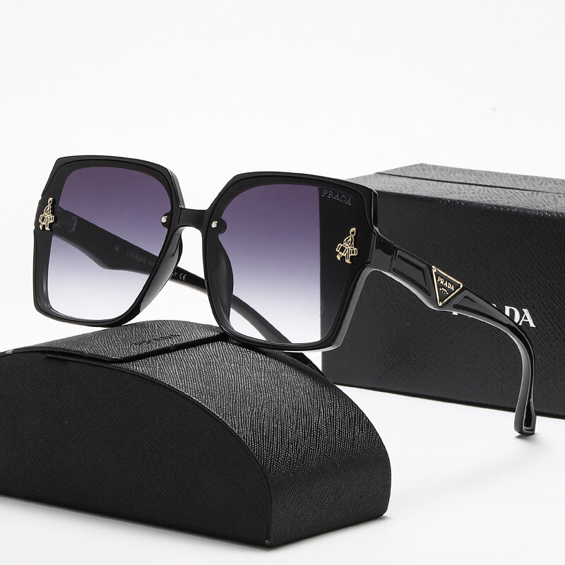 2024 Classics Fashion Luxury Brand Sunglasses Men Sun Glasses Women Metal Frame Black Lens Eyewear Driving Goggles UV400 T16