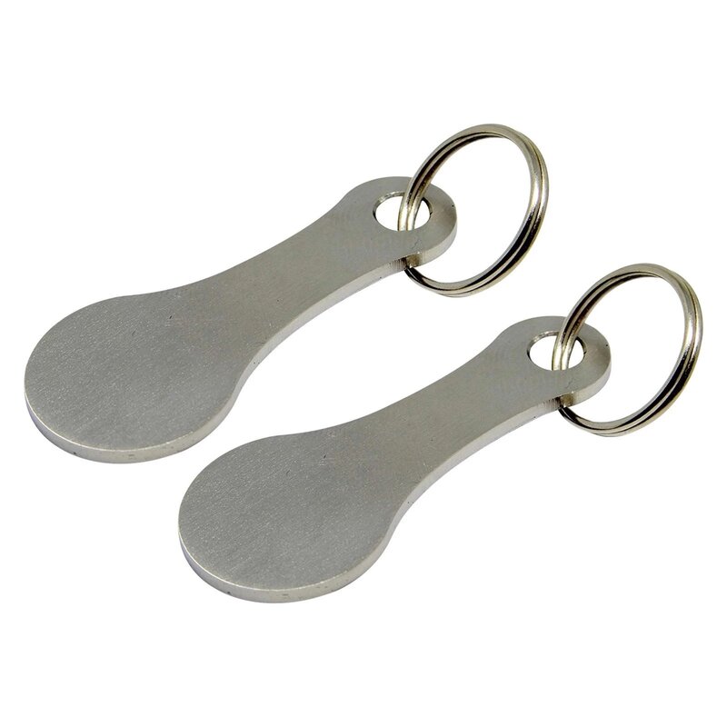 1/2 stücke Metall Warenkorb Token Trolley Token Schlüssel Ring Dekorative Keychain Mehrzweck Shopping Portable Für Zu Hause Im Freien