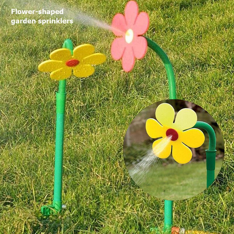 Arroseur de jardin en forme de fleur, jouet de pulvérisation d'eau rotatif à 720 °, outil d'irrigation pour la cour et la pelouse