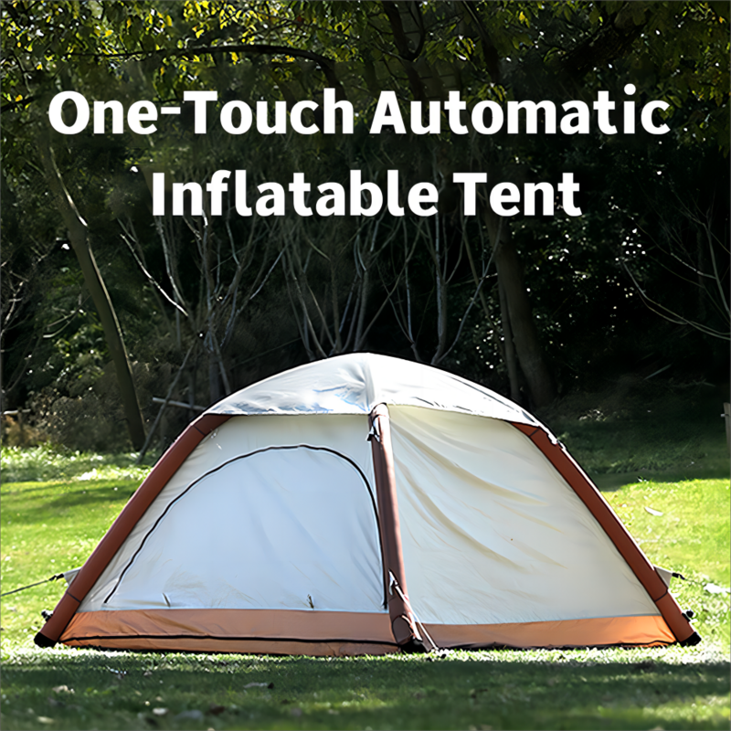 Outdoor Exquisite Camping One-Touch Automatic Inflatable Camping Tent Built-In Rechargeable High-Pressure Air Pump 2~3 Persons