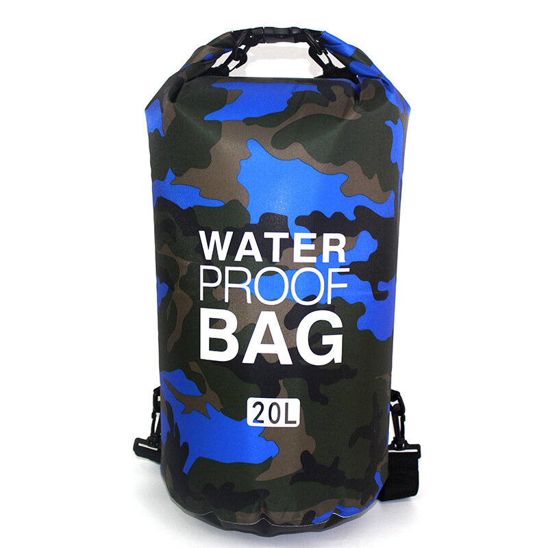 30L السباحة حقيبة التخزين البلاستيكية مقاوم للماء الغوص حقيبة الصيد كاياك تجمع مقاوم للماء على ظهره حقيبة جافة في الهواء الطلق طوي 10L15L 20L