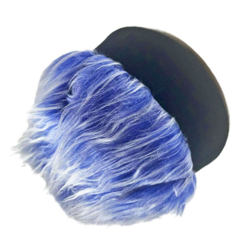Cappelli senza tesa per adulti berretto da Baseball donna cappello sportivo peloso cappello con parrucca lavorata a maglia con parrucche uomo fascia Hip Hop nero + blu