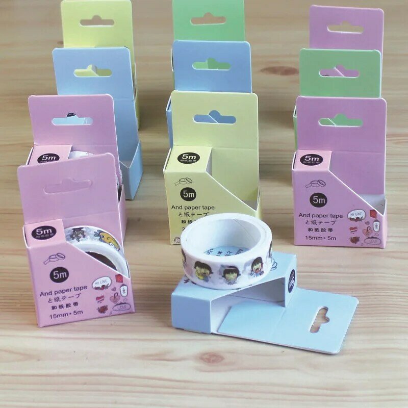 Customized productTape Personal Design Self Adhesive Color Decoration Masking Paper Washi Tape Custom Printed
