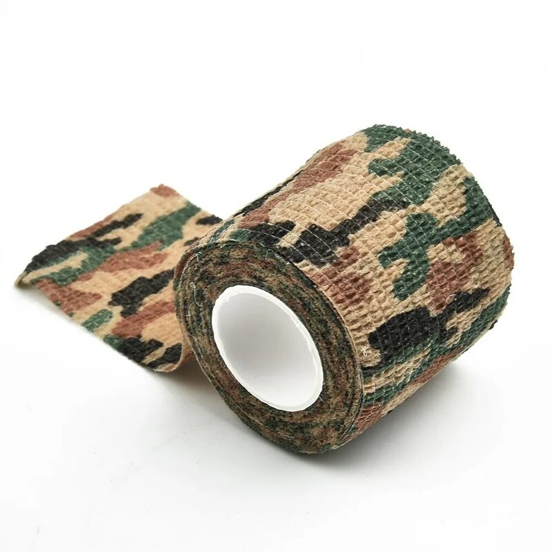 Bande en tissu réutilisable pour fusil de chasse, forme de camouflage, auto-collant, rond, multimètre, détecteur intelligent