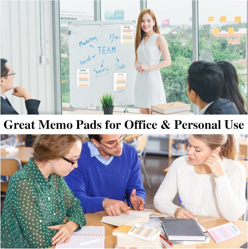 50 Sheets To Do List Notepad color To Do List Sticky Notes Adhesive Memo Pad Portable Daily Planner Grocery check List Notepad