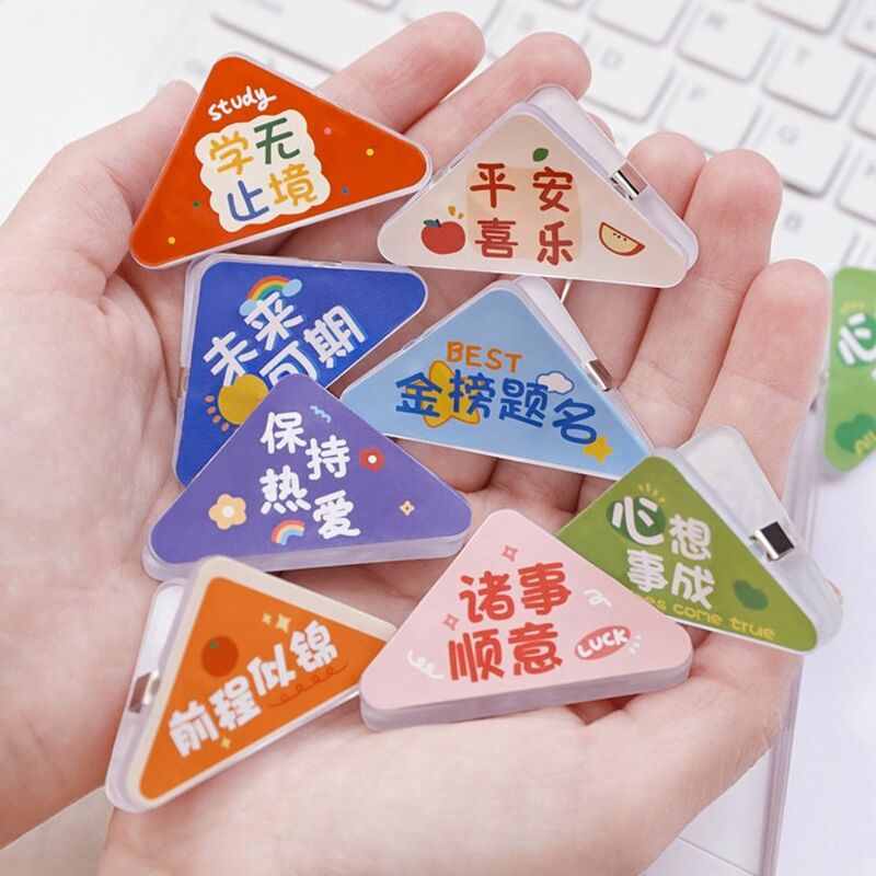 5pcs Page Holder Paper Clip Creative Bookmark Paper Binder Binding Clip Memo Clip Acrylic Fixing Clip Student