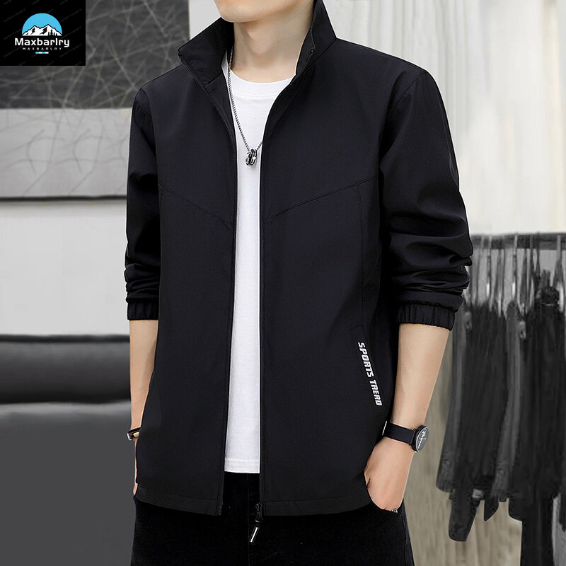 Men's Jacket Solid Color Casual Collar Loose Thickened Warm Jacket Business Office Portable high quality Men's Clothing Winter