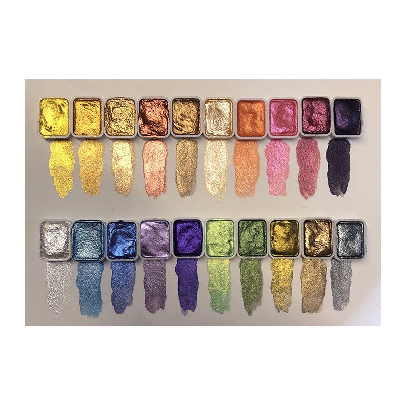 Dunhuang Farbe Mineral Perl glanz festes Aquarell Pigment DIY Ton Färbung Nagel kunst Tropf kleber alten Stil Illustration