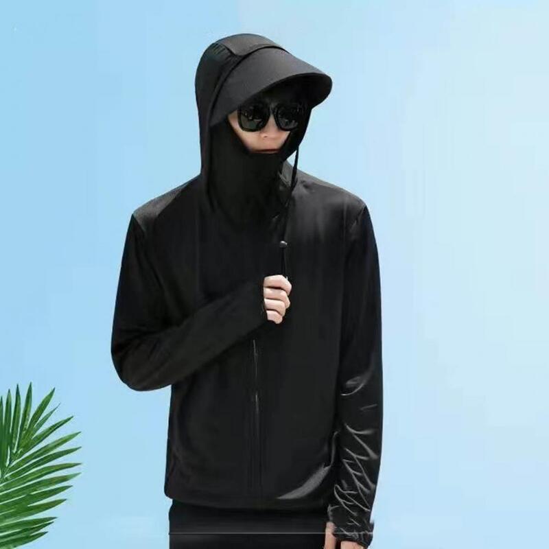 Anti-uv Fishing Clothing Sun Protection Clothing for Men Women Hooded Uv Protection Coat Long Sleeve Sun Shirt with for Outdoor