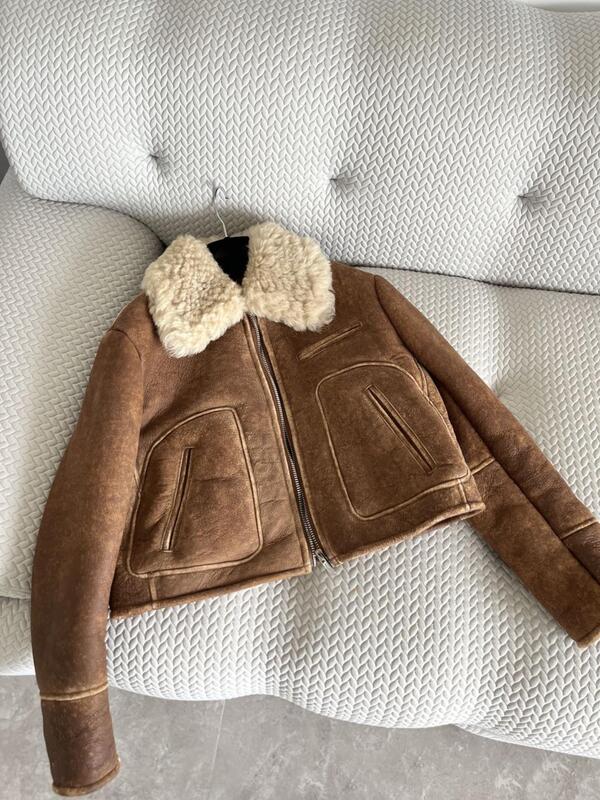 Короткая куртка в стиле ретро, модная индивидуальная красивая и удобная универсальная куртка, новинка сезона осень-зима 2024