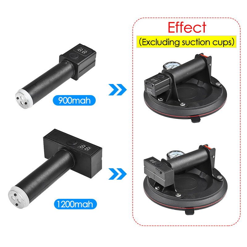 Manual Suction Cup Converter To Electric Vacuum Suction Cup Electric Pump Core Accessory 900/1200mAh Auto Pressure Compensating