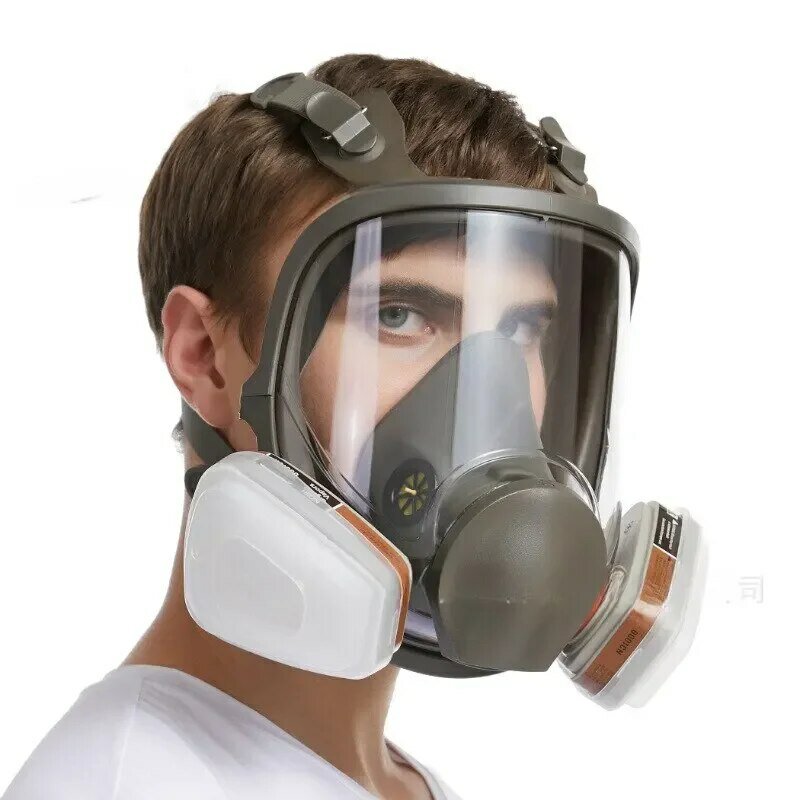Masque à gaz anti-buée au formaldéhyde, peinture industrielle, pulvérisation, vaccination, sécurité au travail, filtre à poussière, protection complète du visage, 6800