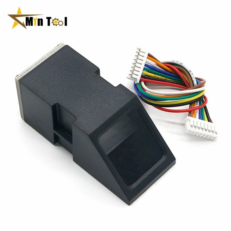 Módulo de Sensor de lector de huellas dactilares AS608, módulo óptico de huellas dactilares para cerraduras, accesorios de interfaz de comunicación en serie