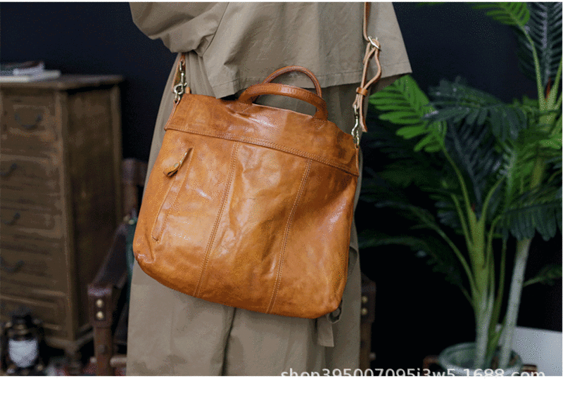 Vintage prane prawdziwa skórzana teczka damska torba damska Tote torebki luksusowa moda o dużej pojemności torby listonoszki 2023
