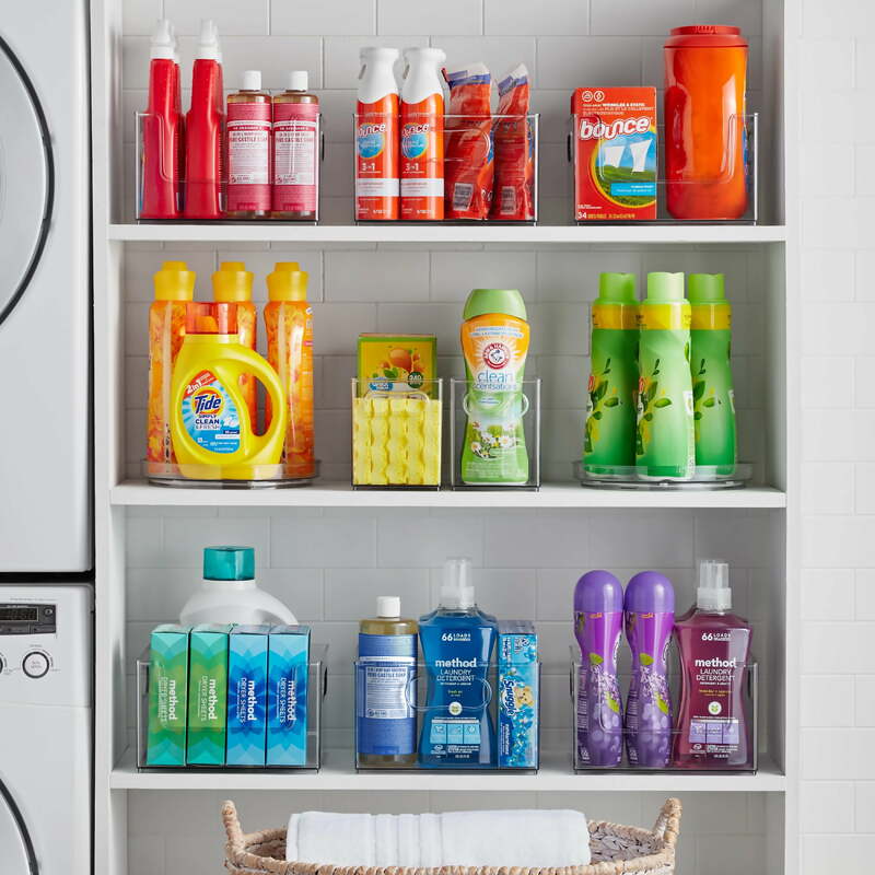 The Home Edit-sistema de organización de lavandería transparente, 5 piezas