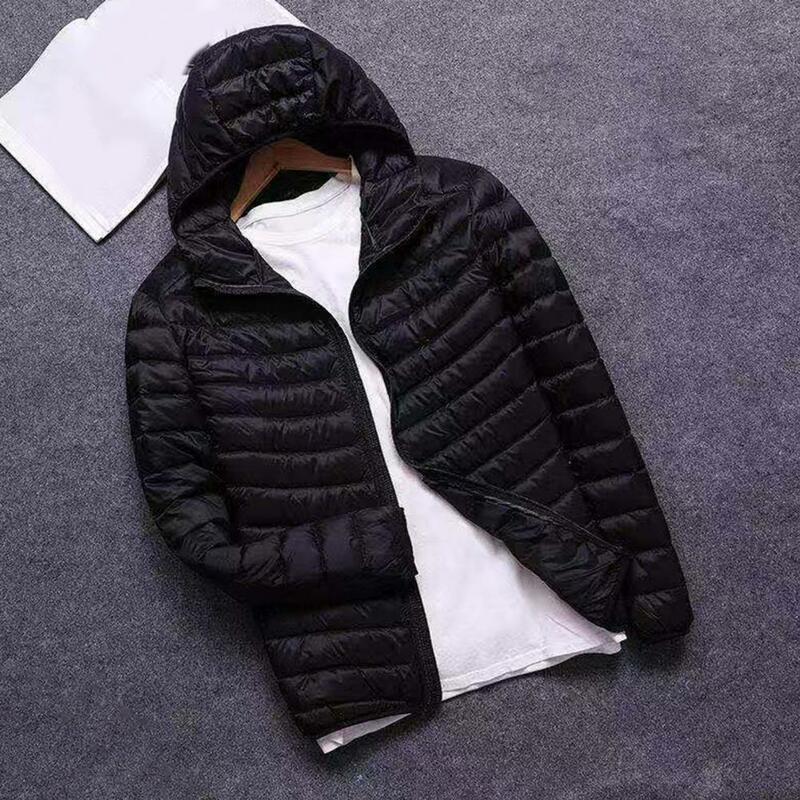 Giacca da uomo cappotto invernale con cappuccio giacca con tasche elastiche popolari imbottite in cotone traspirante