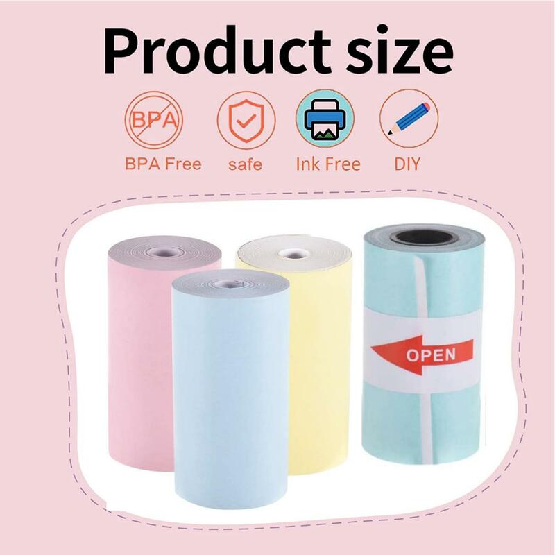 57*30mm Thermal Paper Color White for Children Camera Instant Printer and Kids Camera Printing Paper Replacement Accessories Par