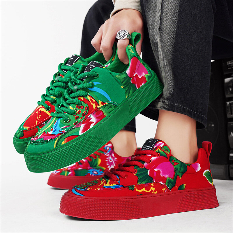 Scarpe da tavola di tela comode nuove da uomo di lusso primavera autunno 2024 edizione coreana tendenza moda scarpe sportive Casual versatili