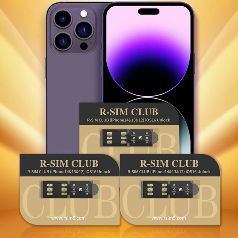 R-SIM18 CLUB Rsim Club R-SIMCLUB CPU Unlocking Card Sim Card Sticker For RSIM
