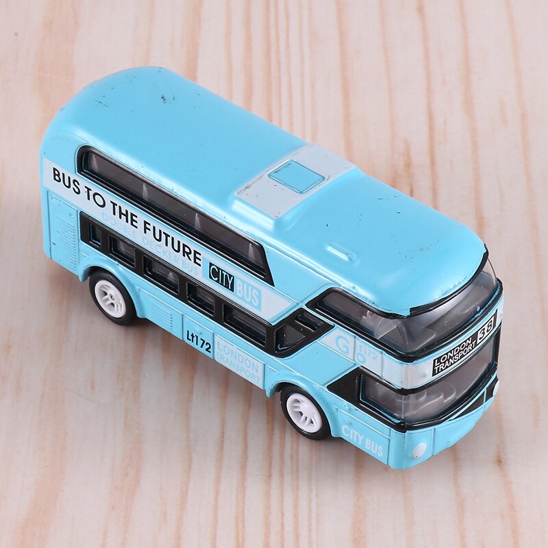 Autobús de dos pisos de diseño de autobús de Londres, juguetes de Turismo, vehículos de transporte urbano, vehículos de turismo
